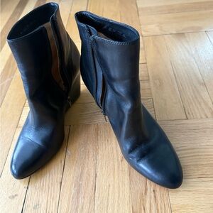 Via Spiga Black Ankle Boots